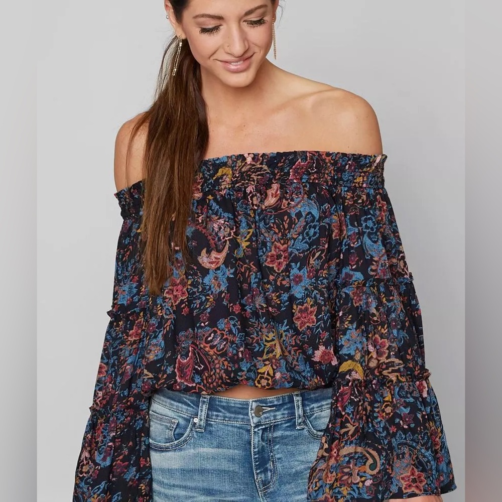 Free people Free Spirit Top Size small floral boho top